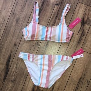 NWT Xhilaration Striped Bikini